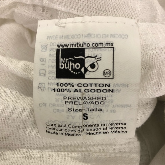 Mr. Buho Babydoll Slip Mini Dress, Size Small, White - Picture 4 of 4